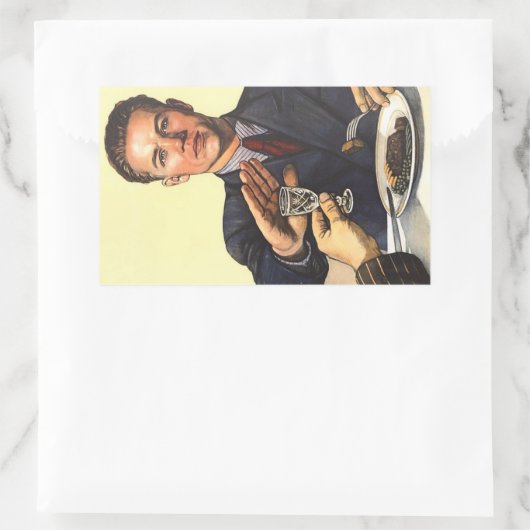 1954 Sovjet-Poster tegen alcohol Rechthoekige Sticker (Tas)