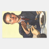 1954 Sovjet-Poster tegen alcohol Rechthoekige Sticker (Voorkant)