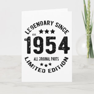 1954  verjaardag kaart