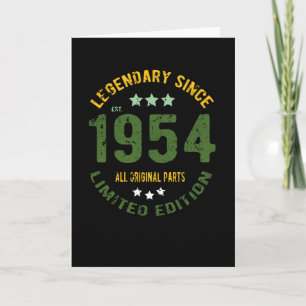 1954  verjaardag kaart