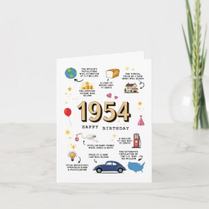 1954 Verjaardag Kaart voor papa of mama