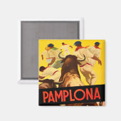 1954 vintonijnreis Feria de Pamplona Magneet (Voorkant / Achterkant)