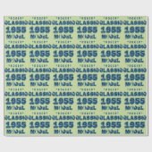 1955 60e verjaardag CLASSIC MODEL Green J60 Cadeaupapier (Vlak)