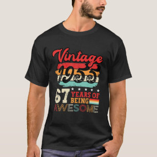 1955 67e verjaardag Legend bday 67 jaar oud T-shirt