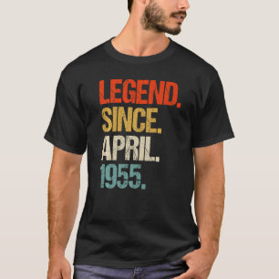  1955 68e verjaardag retro 68 jaar oud t-shirt
