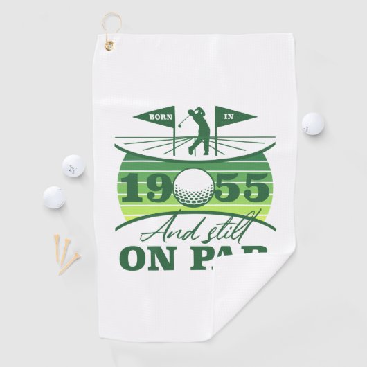 1955 70e verjaardag Golf Humor Golfhanddoek (Insitu)
