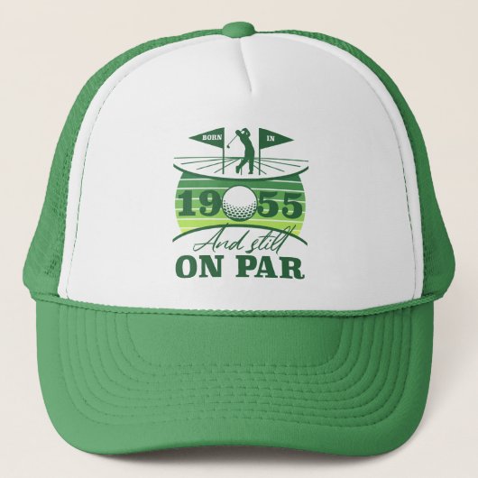 1955 70e verjaardag Golf Humor Trucker Pet (Voorkant)