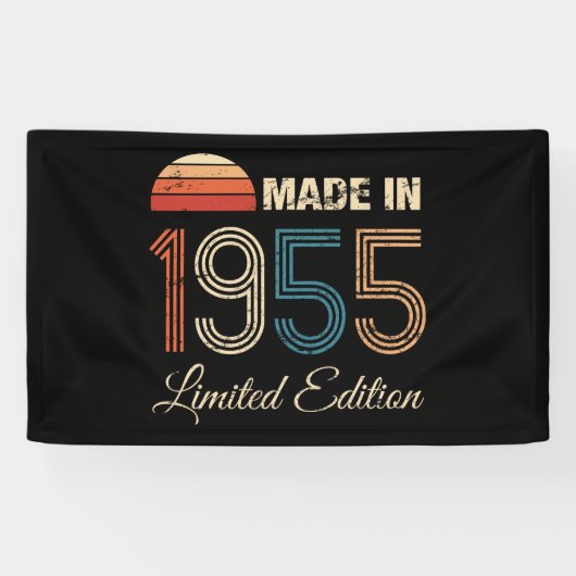 1955  70ste verjaardag Banner (Horizontaal)