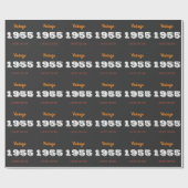  1955 70ste Verjaardag Wrapping Paper – Retro Cadeaupapier (Vlak)