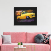 1955 Afdruk Chevy truck Canvas Afdruk (Insitu (Woonkamer))