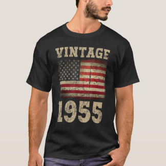1955 American Flag Birthday Squad voor de Verenig T-shirt