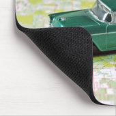 1955 auto op een routekaart muismat (Hoek)