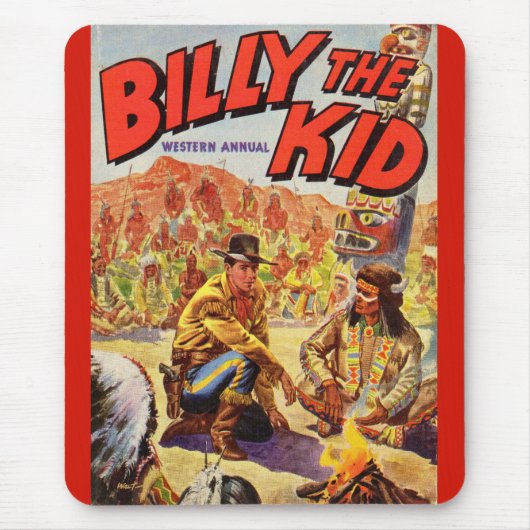 1955 Billy the Kind Western Jaarlijkse dekking Muismat (Voorkant)
