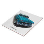 1955 Blauw/White Bel Air tegels Tegeltje (Zijkant)