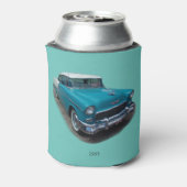 1955 Blauwe en witte klassieke koelbox Blikjeskoeler (Blikje Achterkant)