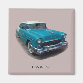 1955 Blue/White Bel Air magnet