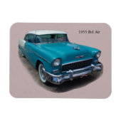 1955 Blue/White Bel Air magnet Magneet (Horizontaal)