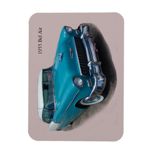 1955 Blue/White Bel Air magnet Magneet (Verticaal)