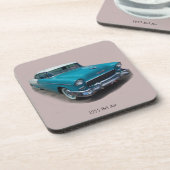 1955 Blue/White Bel Air onderzetter (Linkerzijde)