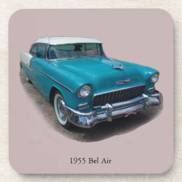 1955 Blue/White Bel Air onderzetter