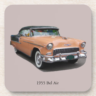 1955 Bruin Bel Air Bier Onderzetter