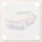 1955 Bruin Bel Air Glazen Onderzetter (Achterkant)