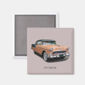 1955 Bruin Bel Air Magneet (Voorkant / Achterkant)