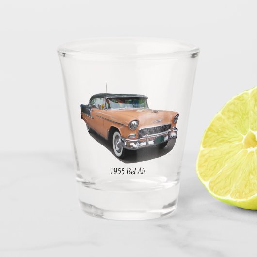 1955 Bruin Bel Air schot glas (Voorkant)