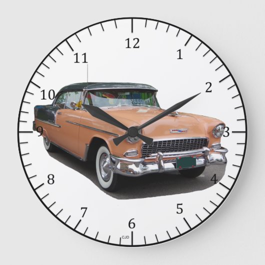 1955 Bruine Bel Air klok (Voorkant)