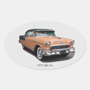 1955 Bruine Bel Air sticker