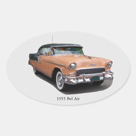 1955 Bruine Bel Air sticker (Voorkant)