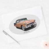 1955 Bruine Bel Air sticker (Envelop)