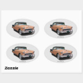 1955 Bruine Bel Air sticker (Vel)