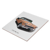 1955 bruine Bel Air tegels Tegeltje (Zijkant)