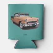 1955 bruine klassieke koelbox blikjeskoeler (Voorkant)