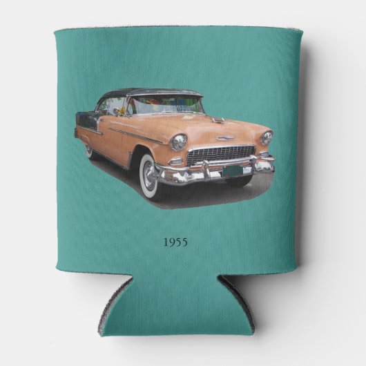 1955 bruine klassieke koelbox blikjeskoeler (Voorkant)