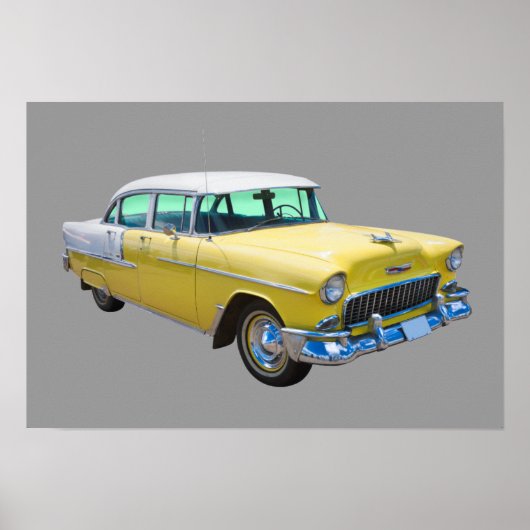1955 Chevrolet Bel Air Antiek auto Poster (Voorkant)