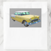 1955 Chevrolet Bel Air Antiek auto Rechthoekige Sticker (Tas)