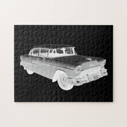 1955 Chevrolet Bel Air Classic Car Art Legpuzzel (Horizontaal)