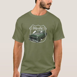 1955 Chevrolet Bel Air. Groene Chevy 55. Amerikaan T-shirt