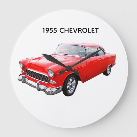 1955 chevrolet car  clock grote klok (Voorkant)