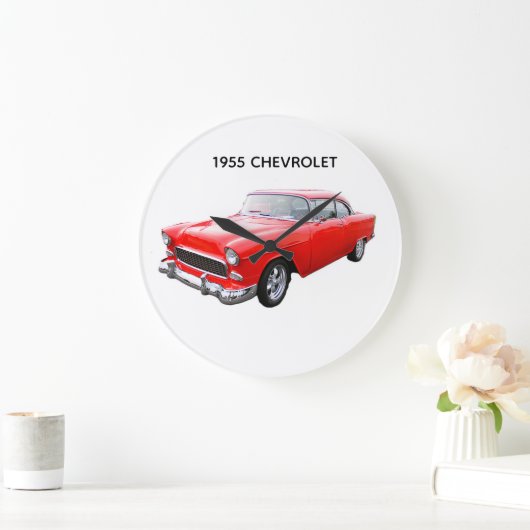 1955 chevrolet car  clock grote klok (Huis)