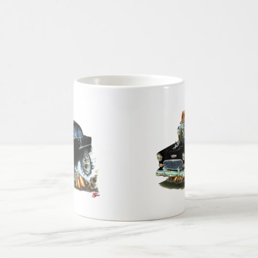 1955 Chevy150-210 zwarte auto Koffiemok (Center)