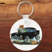 1955 Chevy150-210 zwarte auto Sleutelhanger (Voorkant)