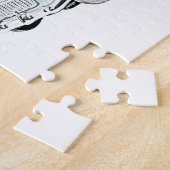 1955 Chevy Bel Air Blue en White Two Tone Legpuzzel (Zijkant)