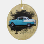 1955 Chevy Bel Air - Klassieke auto-annament Keramisch Ornament (Links)