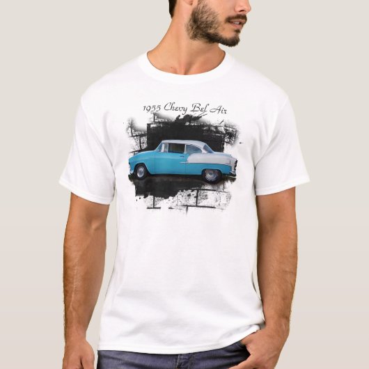 1955 Chevy Bel Air - Klassieke auto T-Shirt (Voorkant)
