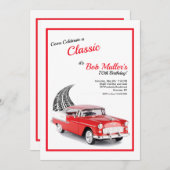 1955 Chevy Bel Air Uitnodiging Verticaal (Voorkant / Achterkant)