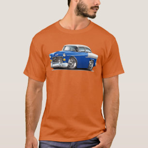 1955 Chevy Belair Blauwe Auto vintage T-shirt
