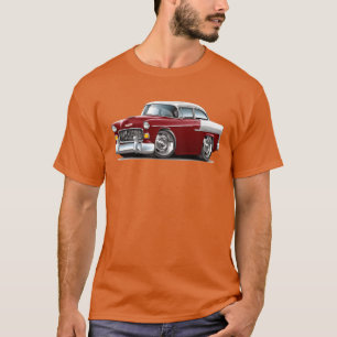 1955 Chevy Belair paarse auto grappig T-shirt